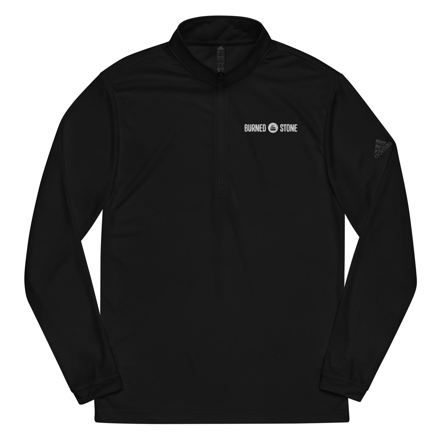Burned Stone Logo Quarter Zip Pullover