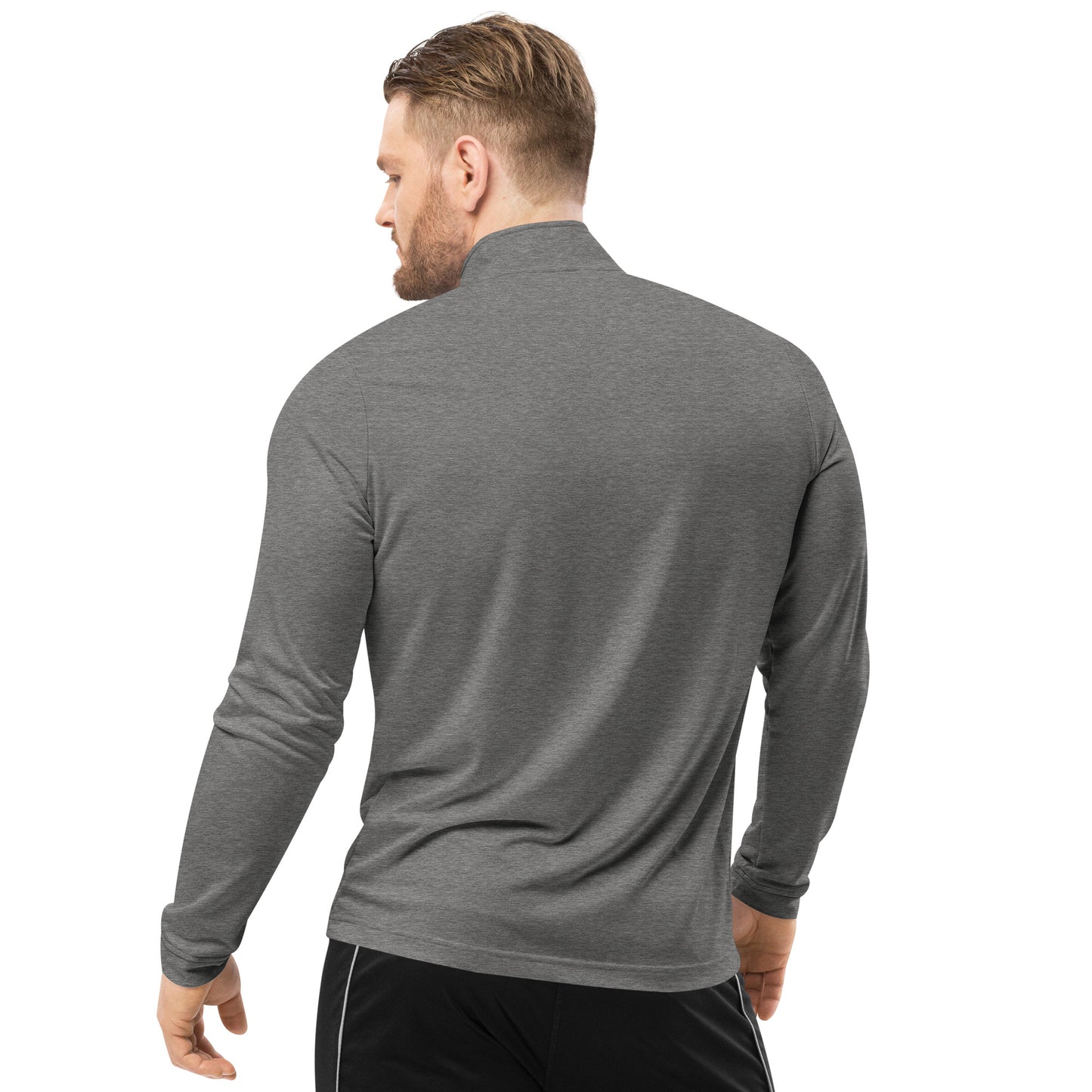 Burned Stone Logo Quarter zip pullover