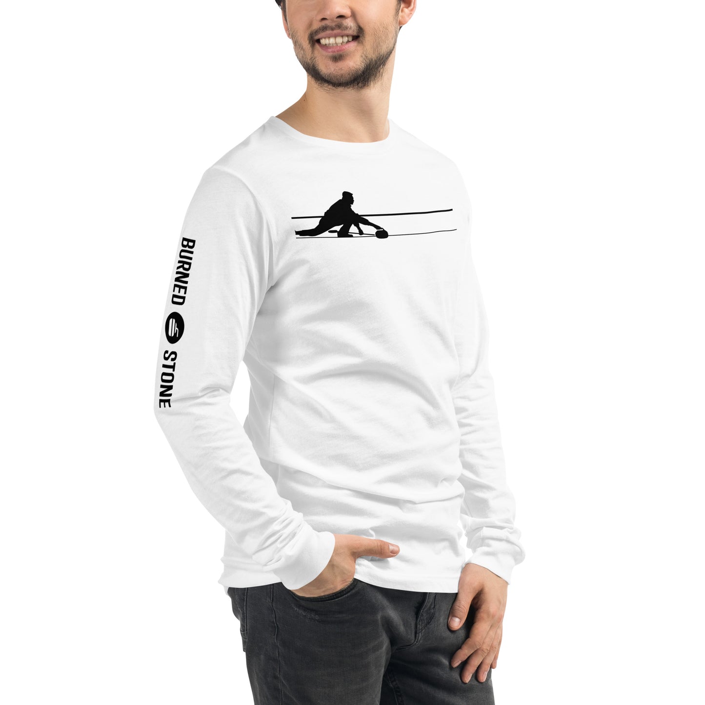 Curler's Long Sleeve Tee - White