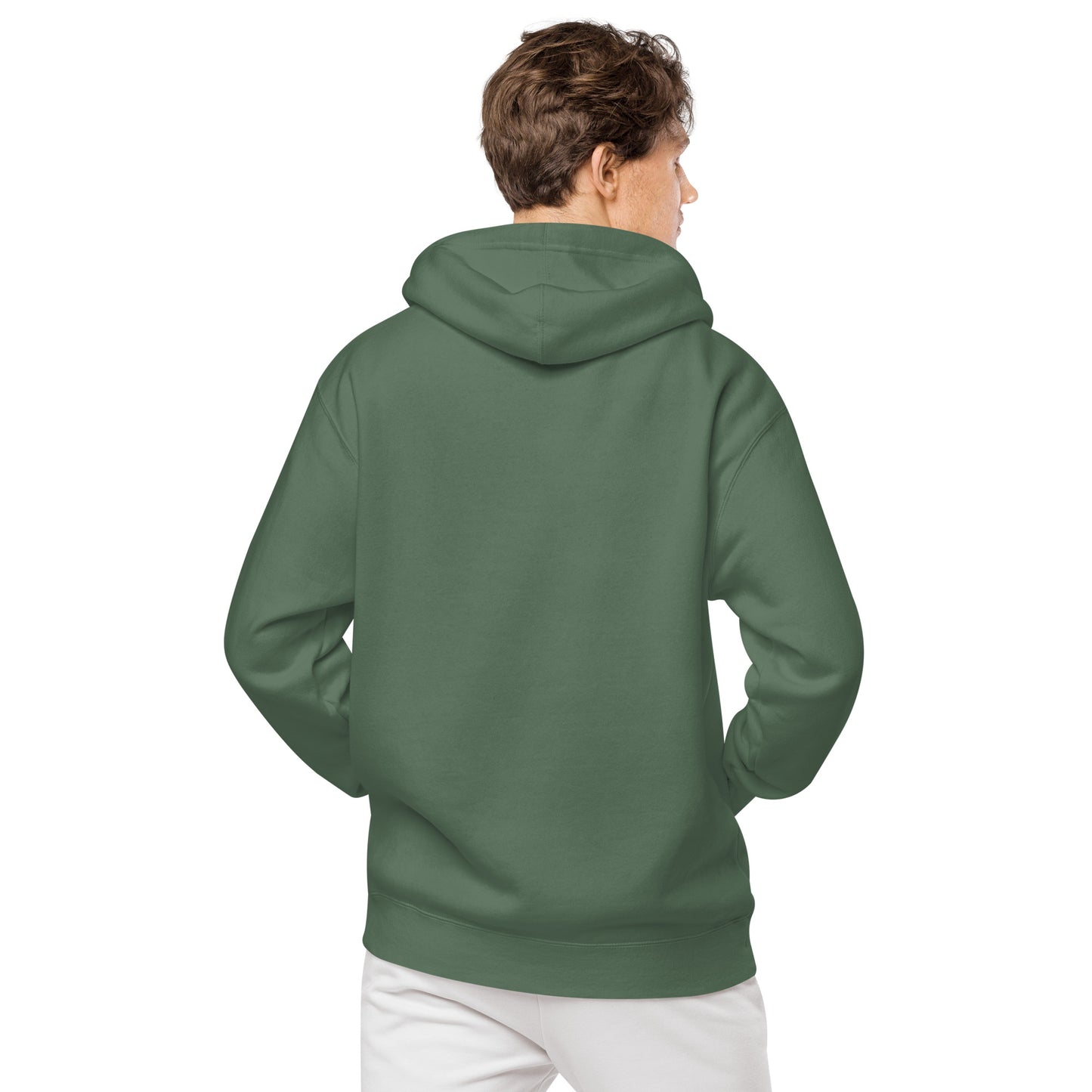 Burned Stone Logo Pigment-Dyed Hoodie