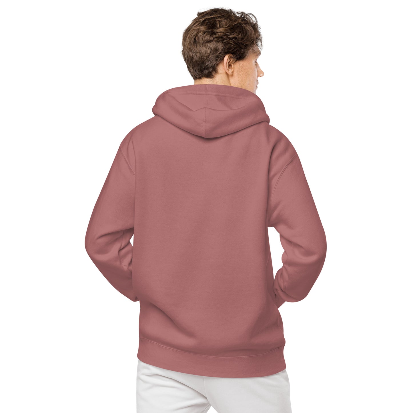 Burned Stone Logo Pigment-Dyed Hoodie