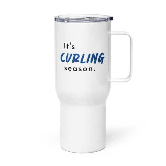 It's curling season travel mug