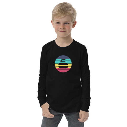 Striped Stone Long Sleeve Tee - Youth Bright