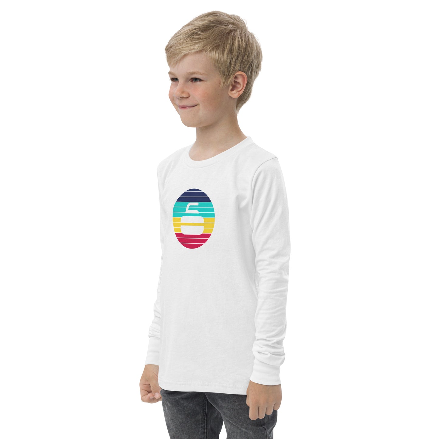 Striped Stone Long Sleeve Tee - Youth Bright
